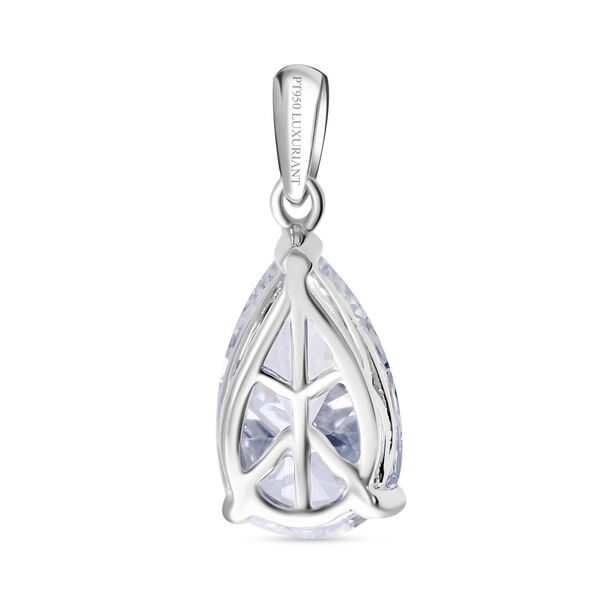 LUXURIANT SGL zertifizierter VS-EF Labor Tropfenschliff Diamant Anhänger in 950 Platin - 1 ct. image number 9